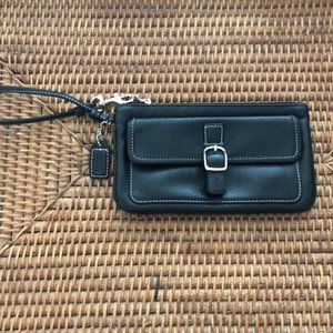 COACH Black Wristlet